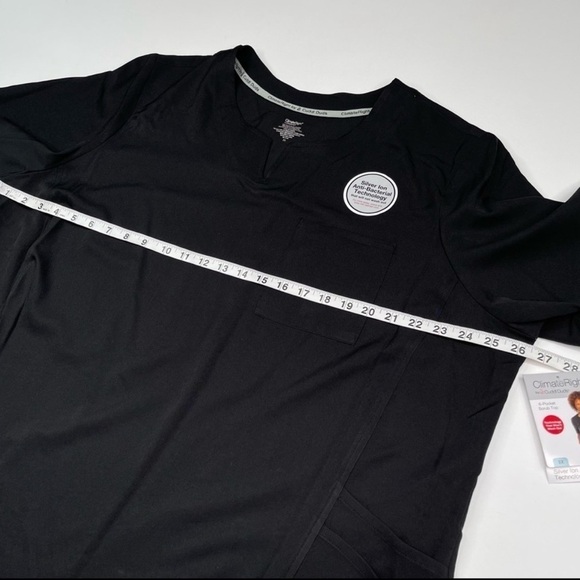 Scrub Top Climate Right Cuddl Duds Scrubs Medical Hospital Nurse Doctor 3X New - Picture 12 of 13